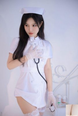 Com esse anjo vestido de branco, os pacientes do sexo masculino não estão dispostos a deixar o hospital – Tao Nuanjiang (48P)