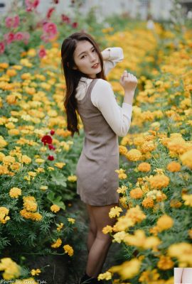 Menina taiwanesa com lindas pernas – Hua Qiaojuan, uma beleza temperamental, sessão de fotos ao ar livre (3) (64P