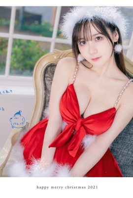 Ken (けんけん) “Christmas Girl Black Underwear” mostra inofensivamente seu corpo quente (37P)