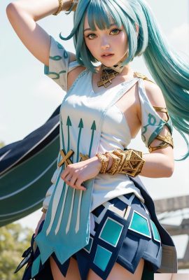 Geração AI ~ AI_EmeraldApple-Faruzan Genshin Impact Cosplay