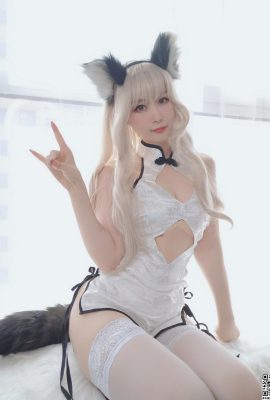 Baiyin 81 “Cheongsam White Wolf” Nádegas brancas e lindas continuam a atrair você (49P)