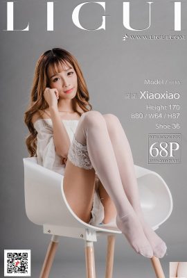 (LiGui Internet Beauty) 2017.09.20 Modelo Xiaoxiao Carne de Porco Desfiada VS Seda Branca Salto Alto Lindas Pernas (69P)