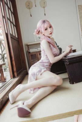 (Coleção online) Welfare Girl Fairy Moon “Pink Cheongsam” VIP exclusivo completo (23P)