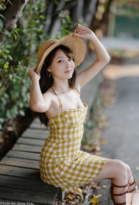 (Coletado da Internet) Garota taiwanesa com lindas pernas – Ashley, uma beleza temperamental, tiro ao ar livre na moda (5) (104P)
