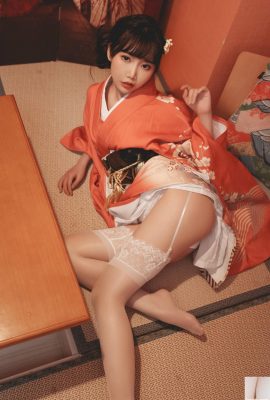 (Coleção online) Garota do bem-estar Pancake Fairy “Panko Kimono” VIP exclusivo (41P)