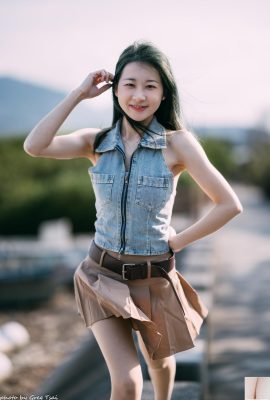 (Coleção da Internet) Linda garota de pernas taiwanesa – Winnie Lulu beleza tiro ao ar livre realista (28P)