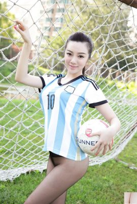 AISS Jiahui Football Chapter Rosto super elegante, corpo super lindo, vestido quente e sexy 01 (80P)