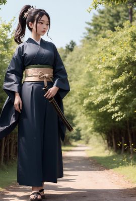 Eu sou uma samurai feminina fria