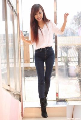 Sexy MM jeans beleza Zhao Wanni doce foto (23P)