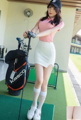 A saia curta justa ao quadril da garota do golfe Zhizhi é fofa e sexy (58P)