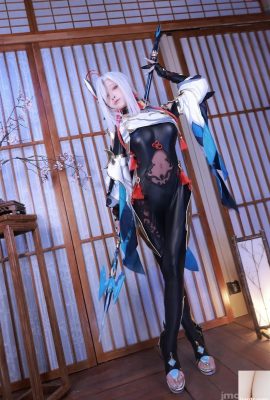 水淼aqua cosplay Shenhe – Impacto Genshin (90P)