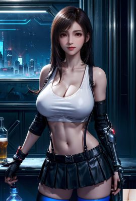 Desenho de IA Final Fantasy VII – Tifa