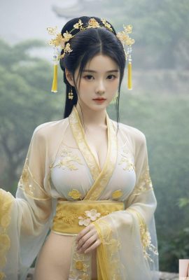 Estilo antigo, lindo e sexy Hanfu?(AI gerado】