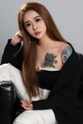 Sexy e sedutora “Shen Jiaqi” mostra a beleza bem desenvolvida de Meichen, que é fofa e charmosa (10P)