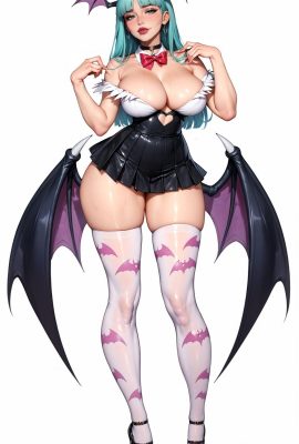 Lustfulwaifux -Morrigan Aensland Exam (Al gerado) * Patreon * 1