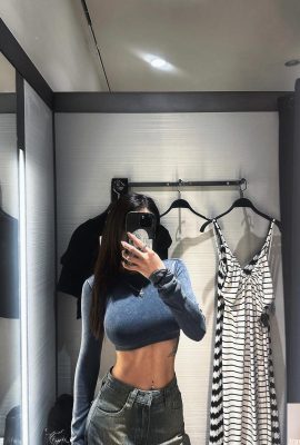 A tentação do sulco profundo é muito mal “Huang Shiyun” fotos lindas acalmam o corpo e a mente (22p)