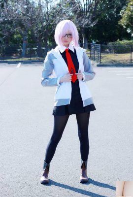 Mashu Kyrielight cosplay por Hidori Rose (preto) (58p)