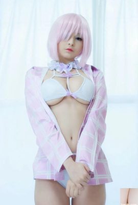 Mashu Kyrielight cosplay por Hidori Rose (rosa) (41p)