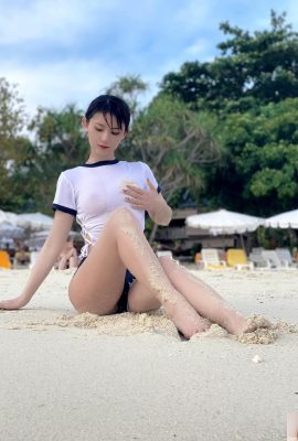 Aparecendo modelo AJU Album Tags Seaside Beauty (43p)