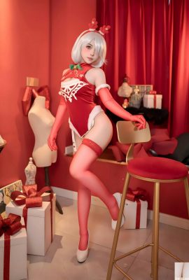 (Coleção on -line) Garota do bem -estar Bonnie “Christmas Red Dress” Exclusive (135p)