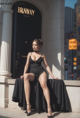 Vestido de fenda badbro_side