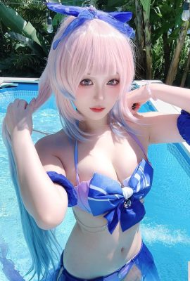 O temperamento e o sexy “yuki_ting” parecem muito sérios e ferozes, e a figura é completamente imparável (10p)