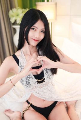 Cintura e seios magros “yvonne xuanxuan’er” snow white e tening pele revela a tentação de bolas duplas (10p)