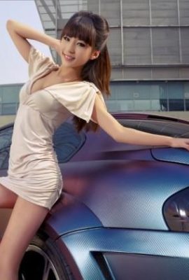 (Barra de seda preta) pernas longas com peito, lindas pernas de seda preta Modelo Liu Yahan (35p)