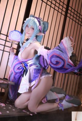 (Coleção da Internet) Shui Miao Aqua cosplay Yumemizuki Mizuki – Impacto de Genshin (69p)