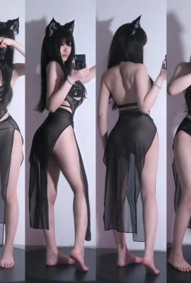 (Coleção online) Takahashi Chirin – os três últimos conjuntos de dragão mágico + jaqueta preta + diversão oca de gaze preta (100P)