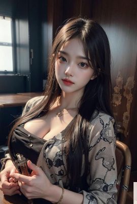 ★PATREON★ (AI Kaori) Conjunto 1 – Doce menina com vestido elegante