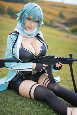 ★Pixiv★ (Kaiysx) Asada Shino Sword Art Online Dragon Girl